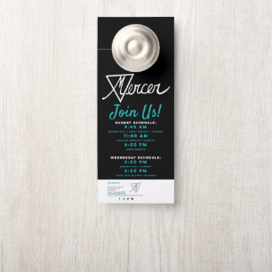 Affichette De Porte Invitation Mercer