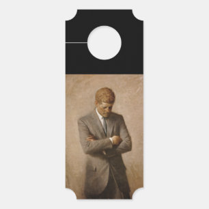 Affichette De Porte John Kennedy Portrait de la Maison-Blanche préside