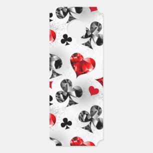 Affichette De Porte Joueur de poker Joueur de cartes de jouer costumes