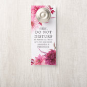 Affichette De Porte La Bourgogne et le Mariage de automne Blush ne dér (Sur le bouton)