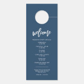 Affichette De Porte La calligraphie ne dérange pas le Mariage bleu de  (Dos)