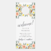 Affichette De Porte La collection de Mariages Spring Blossoms (Devant)