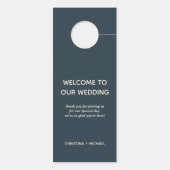 Affichette De Porte L'Ancre bleue | Ne pas déranger l'invité de bienve (Dos)