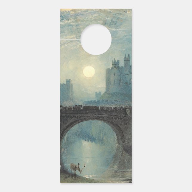 Affichette De Porte Le château William Turner Alnwick (Devant)