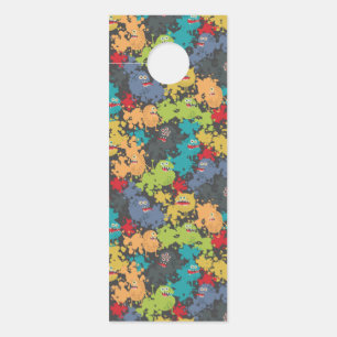 Affichette De Porte Little cute funny monsters