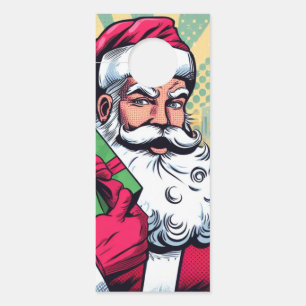 Affichette De Porte Livre de bande dessinée Père Noël/Noël