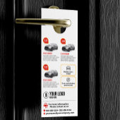 Affichette De Porte Location de voiture Jaune Professionnel Location d