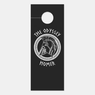 Affichette De Porte L'Odyssée Homère Casque Grec Mythologie Antique I