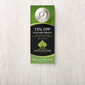 Affichette De Porte Logo moderne d'entretien de pelouse/d'aménagement  (Sur le bouton)