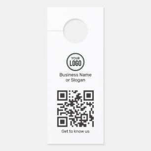 Affichette De Porte Logo Personnalisé De L'Analyseur De Code QR Pour N