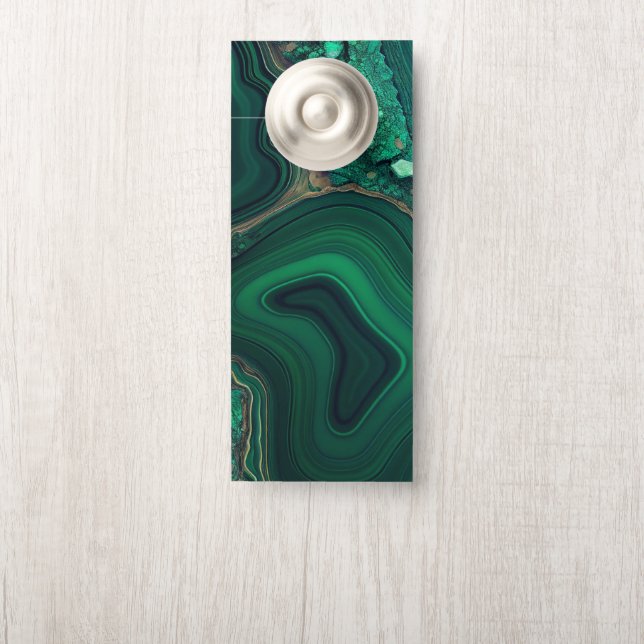Affichette De Porte Malachite Cu6CO3(OH)2 (Sur le bouton)
