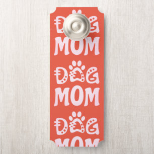 Affichette De Porte Maman Chien