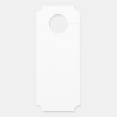 Affichette de porte mariage (Dos)