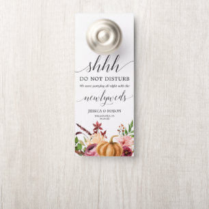 Affichette de porte Mariage Bliss Automne Ne Distu
