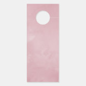 Affichette De Porte Mariage floral Pastel Peonies géométriques (Dos)