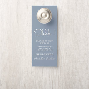 Affichette De Porte Mariage Ne Dérangez Pas Dusty Blue