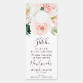 Affichette de porte mariage - Ne pas déranger - Bl (Devant)