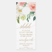 Affichette de porte mariage - Ne pas déranger - Bl (Devant)