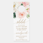Affichette de porte mariage - Ne pas déranger - Bl (Devant)
