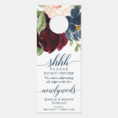 Affichette de porte mariage - Ne pas déranger - Bo (Devant)