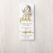 Affichette de porte Mariage ne pas déranger le sig (Sur le bouton)