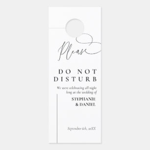 Affichette de porte mariage personnalisé