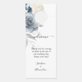 Affichette de porte Mariage Rose aquarelle (Dos)