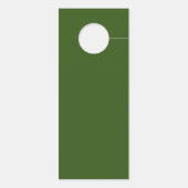 Affichette de porte Mariage vert - Ne pas déranger (Dos)