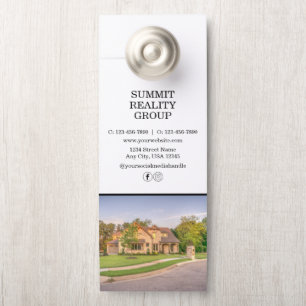 Affichette De Porte Marketing immobilier moderne
