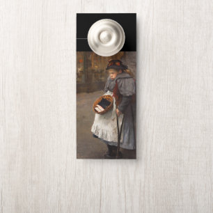 Affichette De Porte Matchstick Girl pauvre rue Urchin Pauvreté urbaine