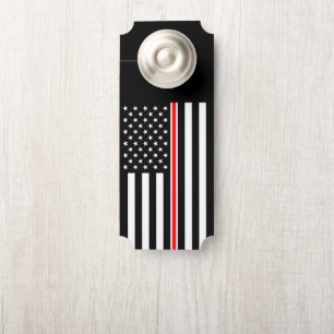 Affichette De Porte Mince Red Line Drapeau : Mémorial du héros des pom