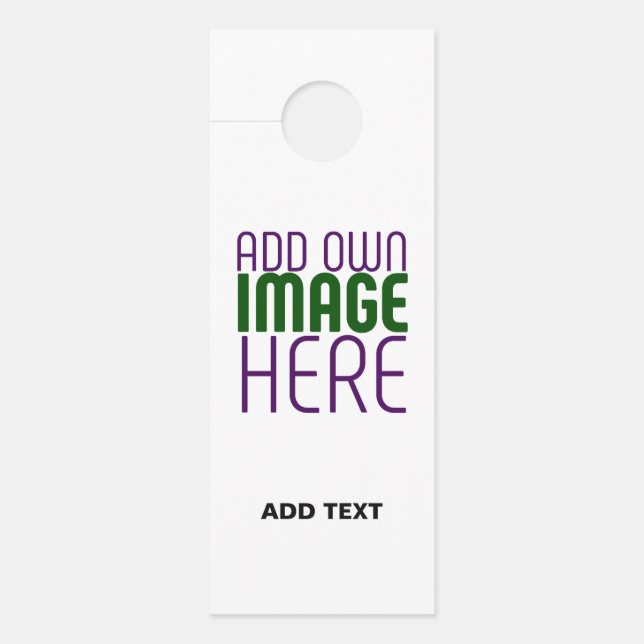 AFFICHETTE DE PORTE MODÈLE DE TEXTE D'IMAGE BLANCHE SIMPLE MODERNE (Devant)