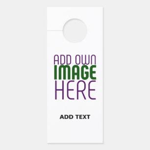 AFFICHETTE DE PORTE MODÈLE DE TEXTE D'IMAGE BLANCHE SIMPLE MODERNE