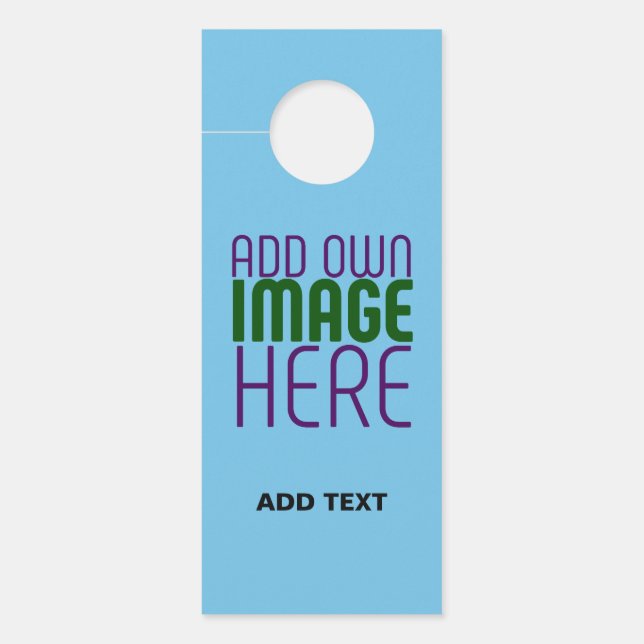 AFFICHETTE DE PORTE MODÈLE DE TEXTE D'IMAGE BLEU SKY SWAG MODERNE MODI (Devant)