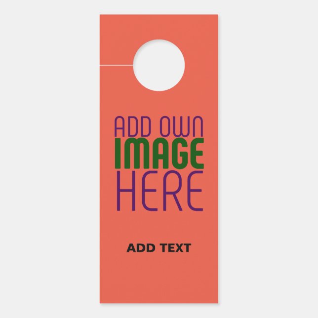 AFFICHETTE DE PORTE MODÈLE DE TEXTE D'IMAGE ROUGE DE TOMATE ÉDITABLE M (Devant)