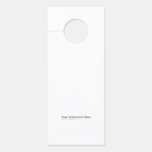 Affichette De Porte Modèle pour Fit Carré votre texte ici, Whites Tra