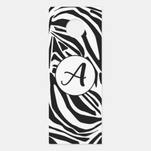 Affichette De Porte Modèle Zebra