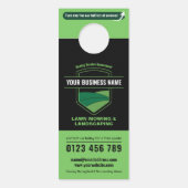 Affichette De Porte Modern Landscaping Lawn Mowing Marketing (Devant)