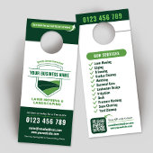 Affichette De Porte Modern Landscaping Lawn Mowing Marketing