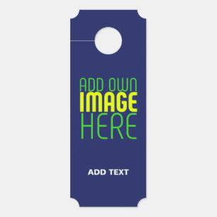 AFFICHETTE DE PORTE MODERNE ÉDITABLE CUTE MARINE BLEU IMAGE MODÈLE TEX