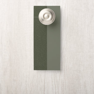 Affichette de porte moderne Moss Green Split - Per