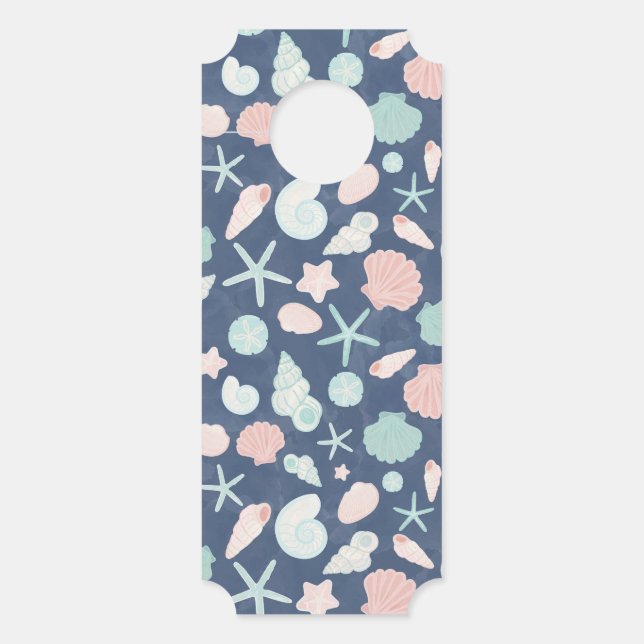 Affichette De Porte motif de coquillages (Devant)