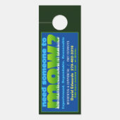 Affichette De Porte Mow Grass Soins de la pelouse Circulaire d'affaire (Devant)