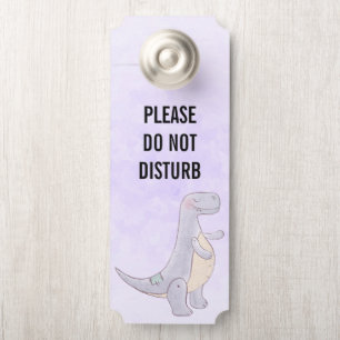 Affichette De Porte Ne Disturbe Pas Cute Tyrannosaurus Rex Dinosaur To