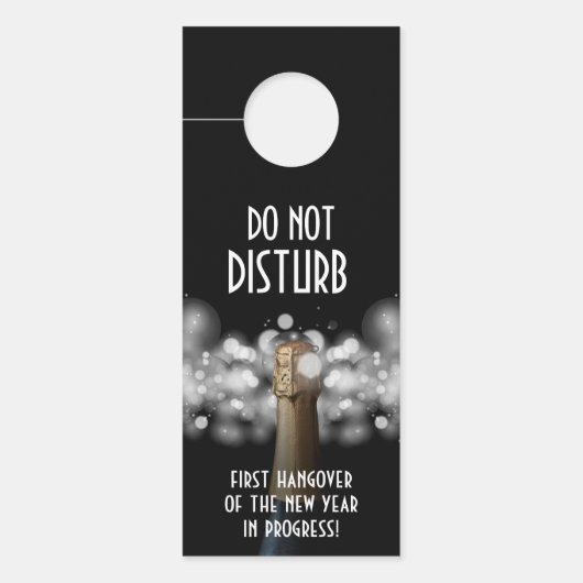 Affichette De Porte Ne pas déranger le champagne (Devant)