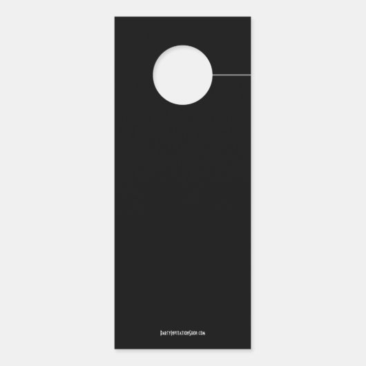 Affichette De Porte Ne pas déranger le champagne (Dos)