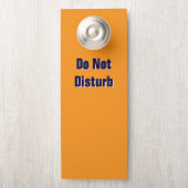 Affichette De Porte Ne pas déranger / S'il vous plaît frapper / Orange (Sur le bouton)