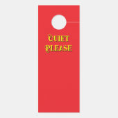 Affichette De Porte Ne pas déranger/Silence s'il vous plaît (Dos)