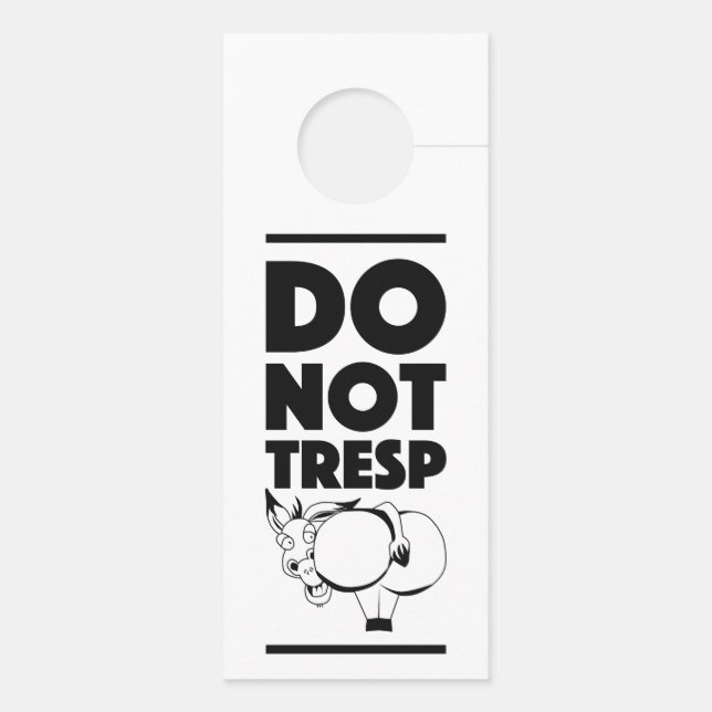 Affichette De Porte ne pas entrer (Dos)