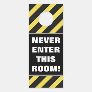 Affichette De Porte "N'ENTREZ JAMAIS DANS CETTE CHAMBRE !" + Granges n